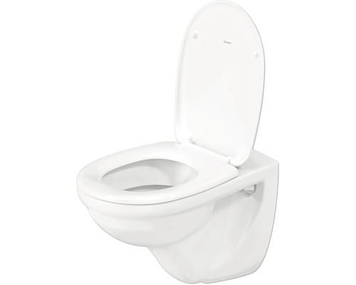 Závěsný hlubokosplachovací klozet s otevřeným splachovacím kruhem a WC sedátkem