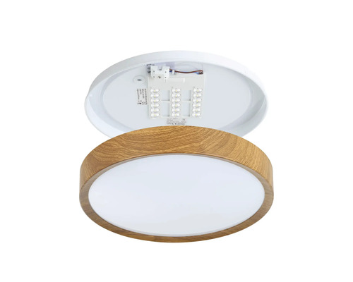 Stropní svítidlo s dřevěným dekorem