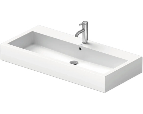 Umyvadlo na skříňku DURAVIT sanitární keramika bílá 100 x 47 x 17,5 cm 454100027 Keramické umyvadlo na desku s vodovodní baterií