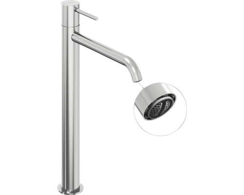 Vysoká umyvadlová baterie s perlátorem detail