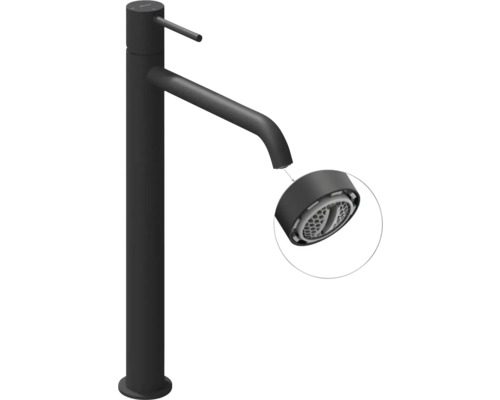 Vysoká umyvadlová baterie pro umyvadla na desku s vyjmutým perlátorem