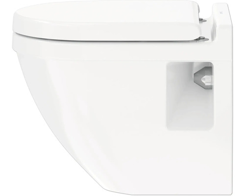 Závěsné WC ze sanitární keramiky s WC sedátkem