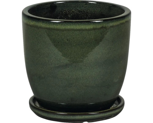 Keramický květináč s podšálkem