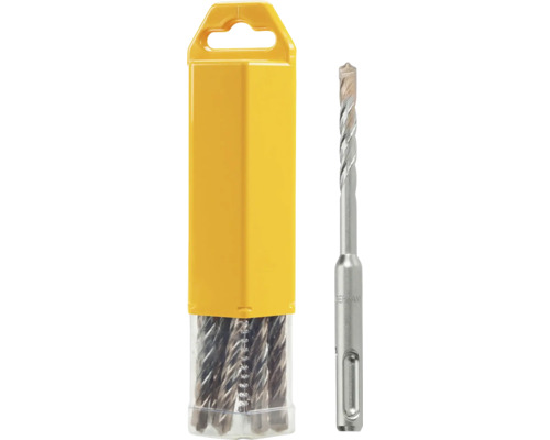 Vrták DeWalt SDS-Plus 6x160mm 10 ks DT9815-QZ Sada vrtáků do kamene s jednotlivým vrtákem