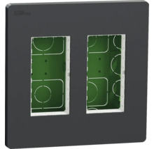 Logo Schneider Electric. Dvojitý rámeček pro spínače a zásuvky
