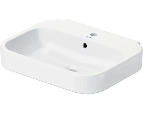 Klasické umyvadlo DURAVIT sanitární keramika bílá 60 x 47,5 x 17,5 cm 2316600000 Bílé umyvadlo na desku s otvorem pro baterii a přepadem