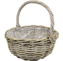 Proutěný koš s rukojetí