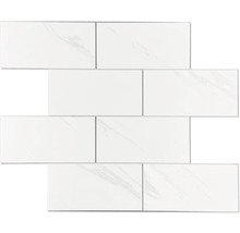 Samolepicí panel WallTiles Premium marble Tiles bílý 30,5 x 37,8 cm