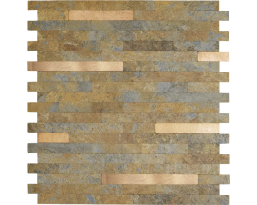 Mozaiková dlaždice z přírodního kamene s obdélníkovými prvky