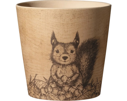 Obal na květináč keramický Dallas Forest Friends Ø 14 cm veverka