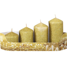 Sada adventních svíček se čtyřmi svíčkami různých velikostí