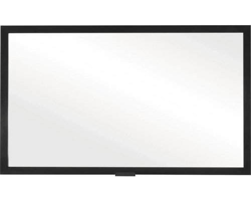 Obdélníkové zrcadlo s černým rámem