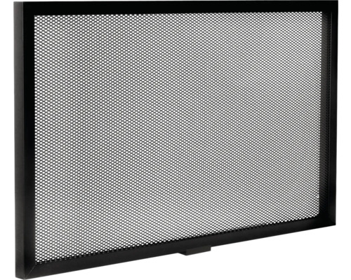 Skleněné skříňové dveře KITCHEN FRONTS 597 x 21 x 349 mm černá matný černá matný Černá ochrana proti jiskrám s kovovou mřížkou