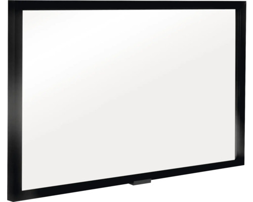 Skleněné skříňové dveře KITCHEN FRONTS 597 x 21 x 701 mm černá matný černá matný Bílá tabule s tmavým rámem