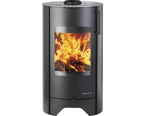 Krbová kamna s hořícím dřevem