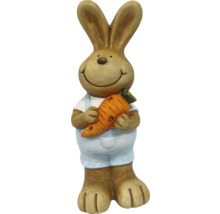 Velikonoční zajíček s mrkví jako zahradní dekorace