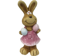 Dekorativní velikonoční zajíček s šaty a vejci jako velikonoční dekorace