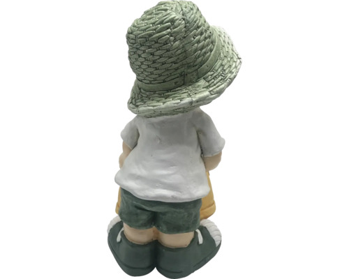 Zahradní figurka chlapec s kloboukem, zahradní dekorace