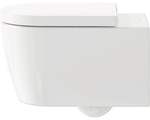 Závěsné WC s hlubokým splachováním, uzavřeným splachovacím kruhem a WC sedátkem