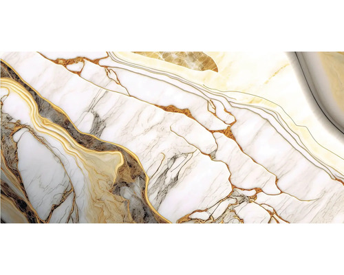 Detail mramorové desky se zlatými akcenty