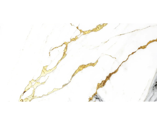 Dekorativní dlaždice se strukturou mramoru a zlatými žilkami