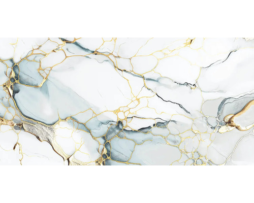 Abstraktní mramorová textura se zlatými linkami