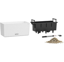 Květináč se zavlažovacím systémem, ukazatelem hladiny vody a keramzitem