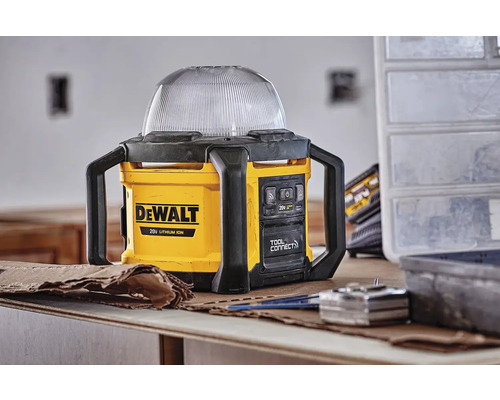 Logo DeWalt 20V lithium-ion akumulátorové pracovní světlo