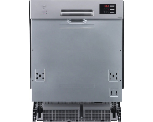 Myčka nádobí s digitálním displejem a ovládacím panelem.