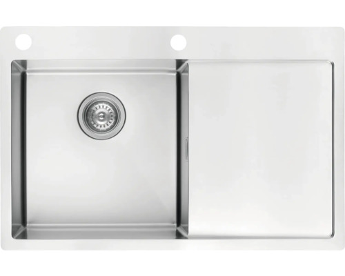 Nerezový dřez s odkapávací plochou