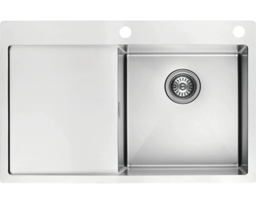 Nerezový dřez s odkapávací plochou