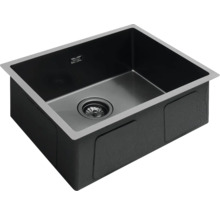 Černý kuchyňský dřez z kompozitního materiálu