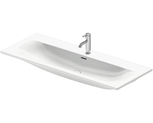 Umyvadlo na skříňku DURAVIT Viu sanitární keramika bílá 123 cm 2344120000 Keramické umyvadlo s baterií do koupelny