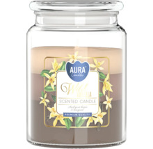 Aura Candles vonná svíčka Divoká Vanilka ve sklenici