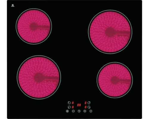 Sklokeramická varná deska se čtyřmi varnými zónami