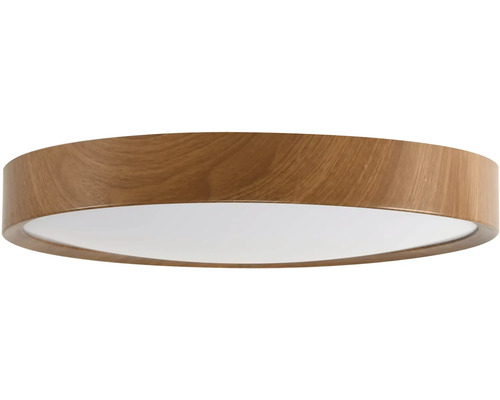 Kulaté stropní svítidlo s designem dřeva