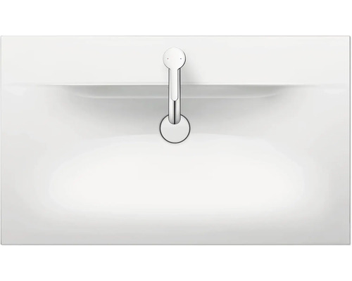 Snímek keramického umyvadla s baterií