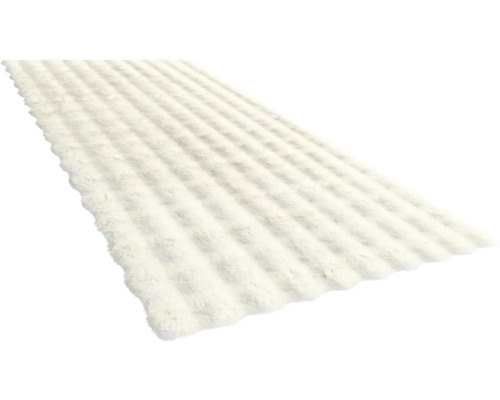 Měkký koberec s vysokým vlasem a žebrovaným vzorem