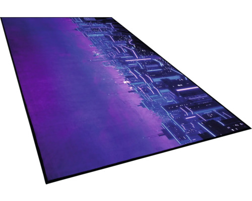 Herní podložka s motivem digitálního města