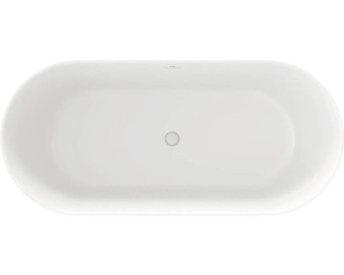 Volně stojící vana, oválný tvar, pohled shora