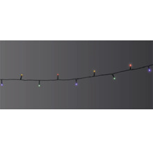 Světelný řetěz s vícebarevnými LED žárovkami
