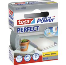 Tesa extra Power Perfect textilní páska, šedé provedení, 2,75 m x 19 mm