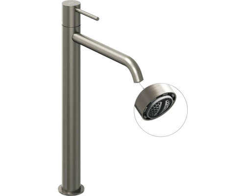 Umyvadlová baterie s otevřeným výtokem a vyjmutým perlátorem