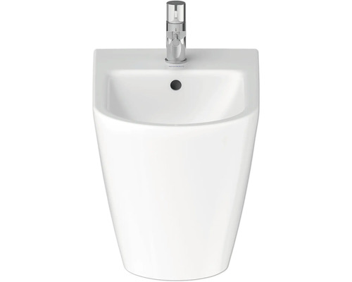 Stojící bidet ze sanitární keramiky s armaturou