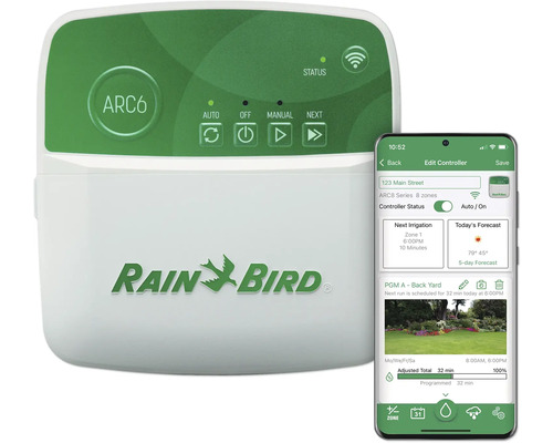 Rain Bird ARC6 Chytré ovládání zavlažování s aplikací pro chytré telefony
