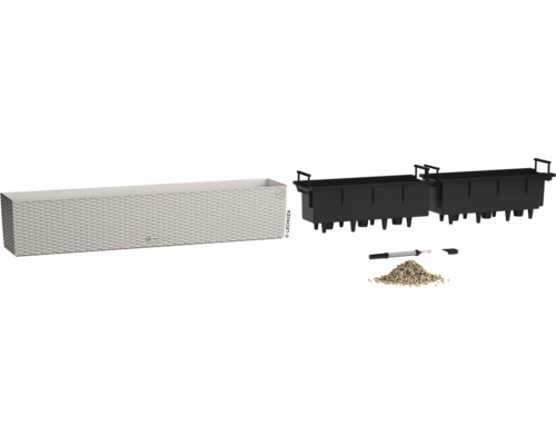 Lechuza Balconera Cottage 80 truhlík včetně zavlažovacího systému a příslušenství