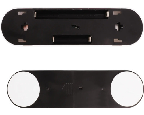 Zadní strana LED nástěnné lampy s prostorem pro baterie