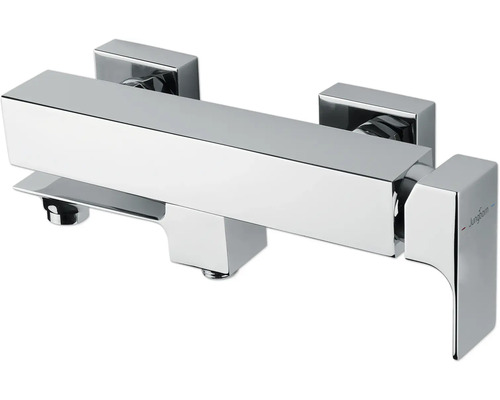 Nástěnná koupelnová baterie s obdélníkovým designem pro montáž na stěnu