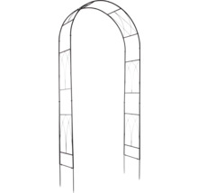 Kovová růžová brána do zahrady