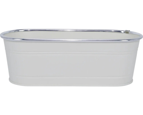 Oválná zinková vana s okrajem